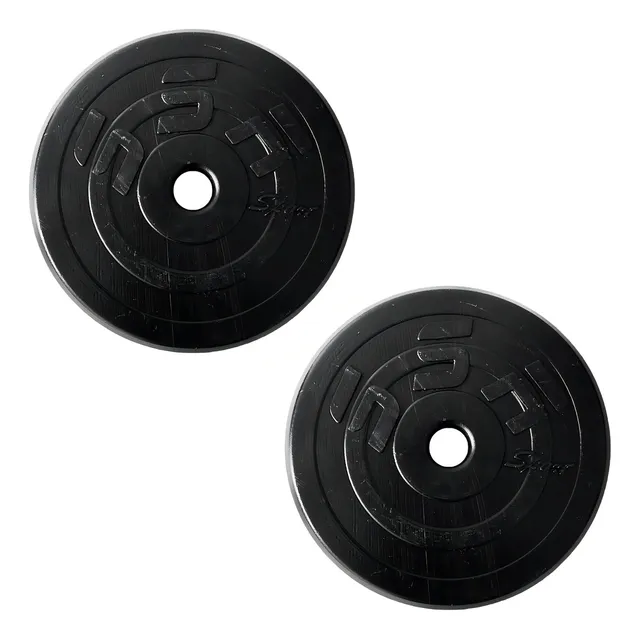 Kit De 2 Discos Para Barra / Mancuernas 9 Kg Cada Uno Pesas