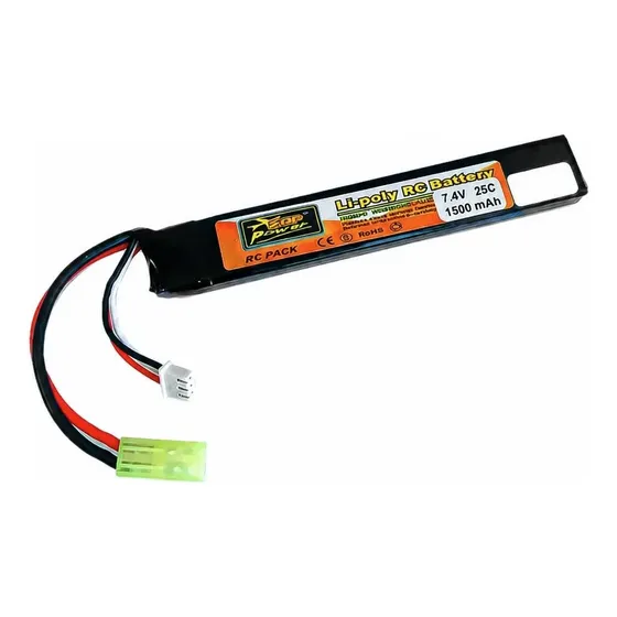 Bateria Li-poly Bateria Lipo 1500 Mah 7.4 V Replica Airsoft