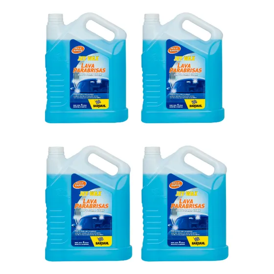 Kit Lava Parabrisas Jet Wax Listo Para Usar 4l X 4 Unidades