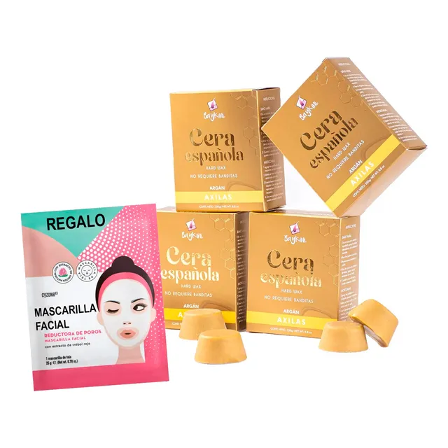 Cera Española Baykini Para Piel Sensible 1 Kilo + Regalo