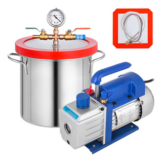 Vevor Bomba De Vacío 3cfm Con Cámara De Vacío 2 Galones Vevor Bomba De Vacío 3cfm Con Cámara De Vacío 2 Galones