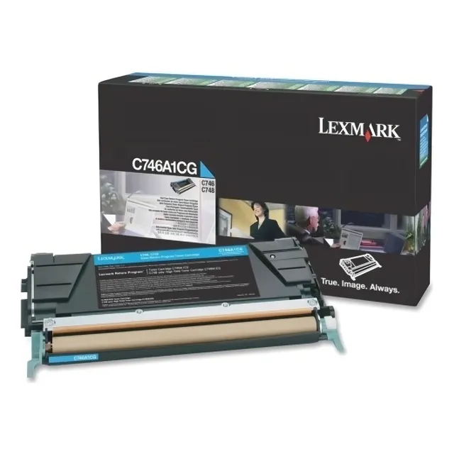 Cartucho Tóner Lexmark 7000 Página Cian Laser Negro C7 /vc