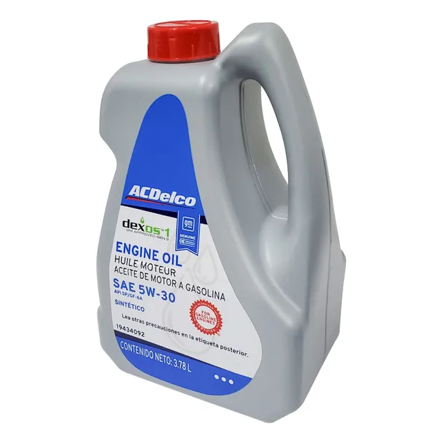 Aceite 100% Sintético Motor A Gasolina Galón 3.78 L 5w-30