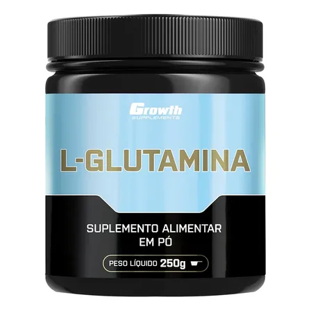 L-glutamina 250g Growth Supplements - Sem Sabor Em Pó