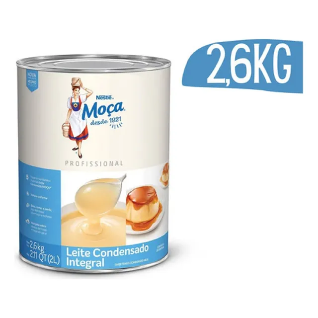 Leite Condensado Atacado Moça Nestle Profissional Lata 2,6kg