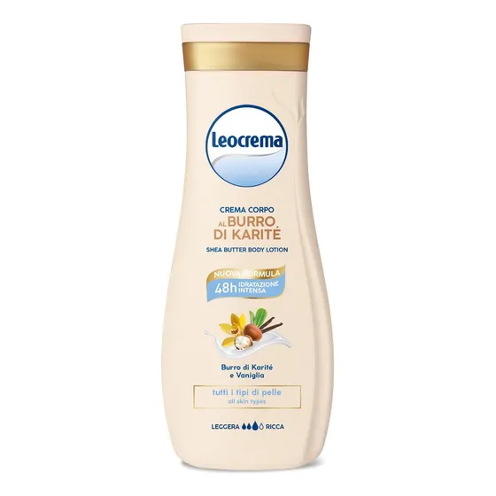Crema Corporal Con Manteca De Karite Leocrema 400 Ml