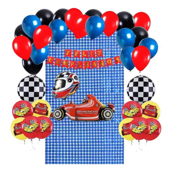 Decoración Globos Hot Wheels Autos Formula 1