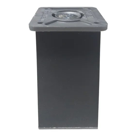 Pata Bajo Mesada Negra Mueble Mesa 40x40x100mm Radem
