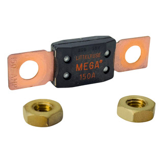 Fusível Mega 150a Littelfuse Original Com Porcas Inclusas Fusível Mega 150a Littelfuse Original Com Porcas Inclusas