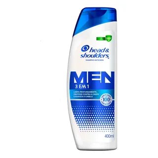 Shampoo Head & Shoulders Anticaspa 3 Em 1 Masculino 400ml Shampoo Head & Shoulders Anticaspa 3 Em 1 Masculino 400ml