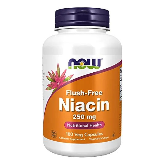 Supplements Now Niacina (vitamina B-3) 250 Mg Sin Rubor 180