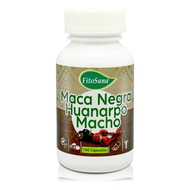 Maca Negra Con Huanarpo Macho (100 Cápsulas) - Fitosana Sin Sabor
