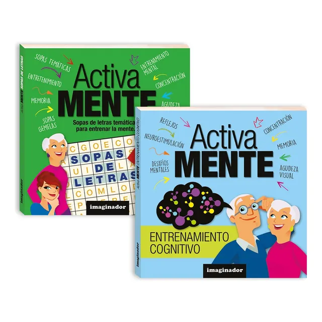 Combo Activa Mente Entrenamiento Cognitivo + Sopas De Letras