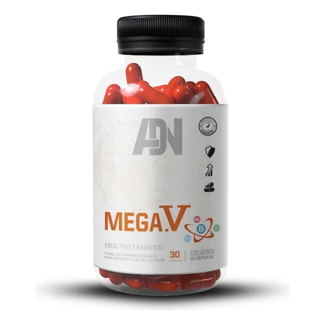 Multivitaminico Adn Mega V 100 Caps Sabor Natural
