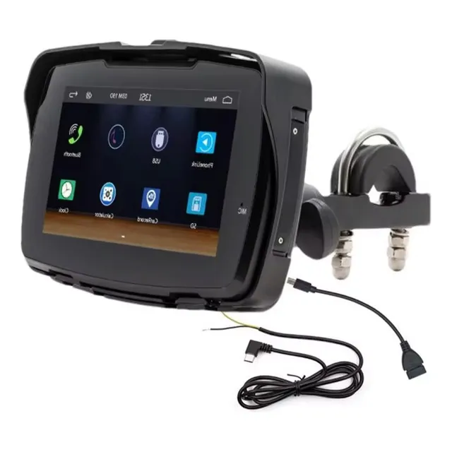 Navegador Para Moto Pantalla Táctil Android Apple Play Gps