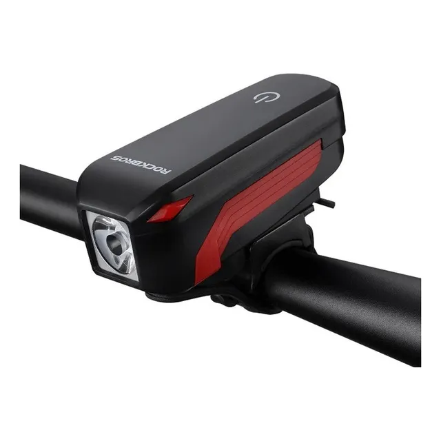 Luz Linterna Bocina Rockbros 7599-r Impermeable Bicicleta