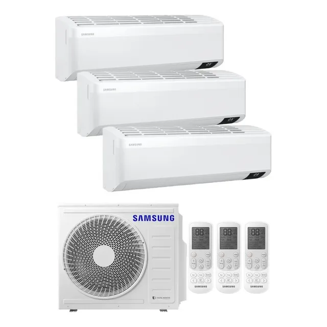 Multisplit Samsung Inverter 3a1 2x2300 1x4500 Ue 6.8kw F/c Color Blanco