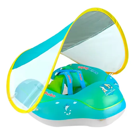 Flotador Techo Bebé Entrenador Natación Toldo Extraible Niño
