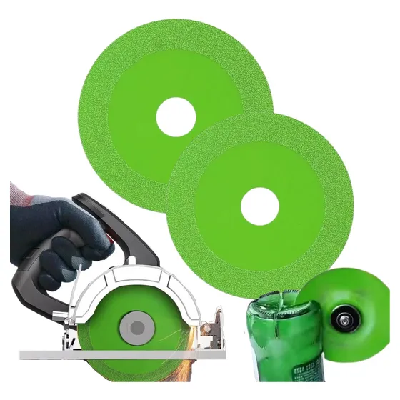 Kit 2 Discos De Corte Vidro Lâminas De Diamante Ultrafinas