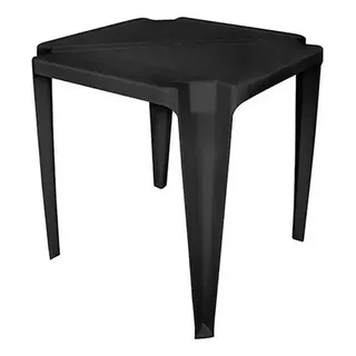 Mesa PlĂĄstica Quadrada Monobloco EmpilhĂĄvel Resistente 70cm Cor Preto Mesa PlĂĄstica Quadrada Monobloco EmpilhĂĄvel Resistente 70cm Cor Preto