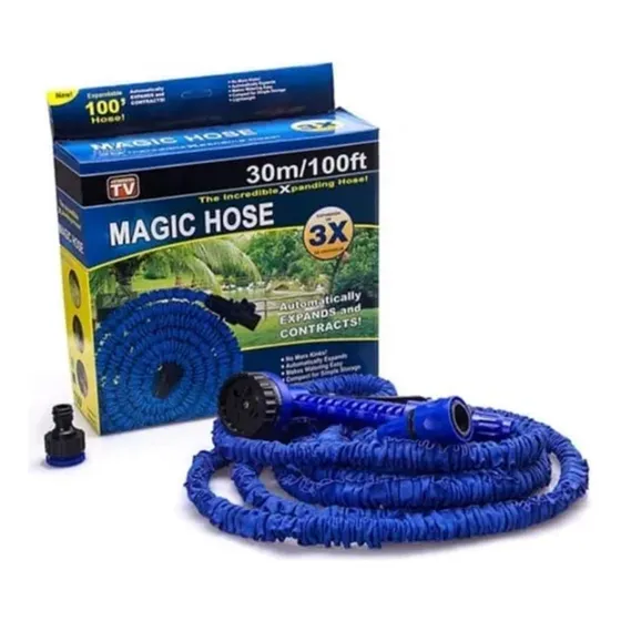 Manguera Expandible 30mts  Con Aspersor De Riego