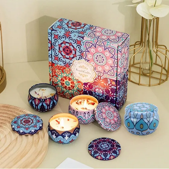 Velas Aromaticas Perfumadas X4 Uni. Lavanda, Jazmin, Gardenia, Vainilla
