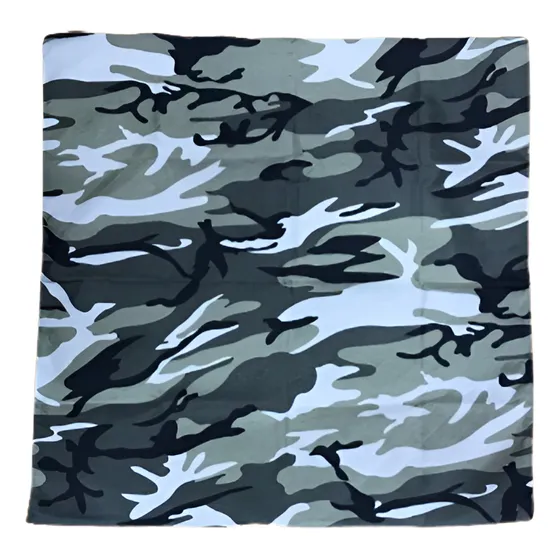 Pañoleta Unisexo En Algodón Sublimada Diseño Militar