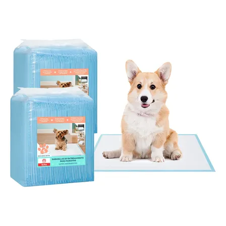 200 Pañales Sabanillas Entrenamiento Perro Mascota 33x45cm