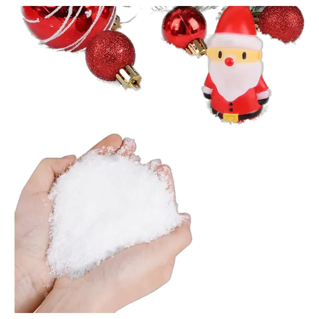 Nieve Artificial Para Navideña, 100g Polvo Seco Para Manuali