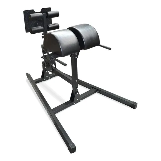 Banco Ghd Abdominales Glúteos Maquina Cross Gmp Color Negro