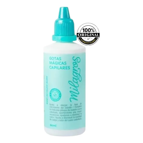 Gotas Mágicas Anticaida Milagros Para El Cabello 60 Ml 