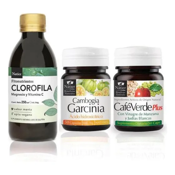 Plan Adelgazante Café Verde+, Garcinia Cambogia , Clorofila