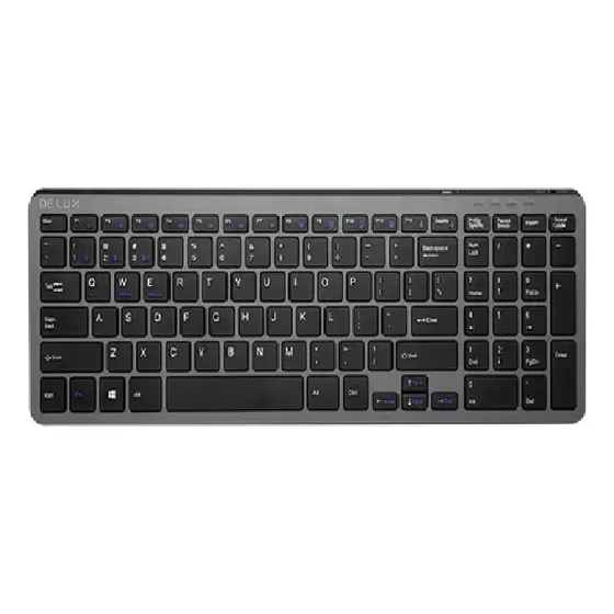 Teclado Delux K2203d Inalambrico 2.4g+bluetooth Otiesca