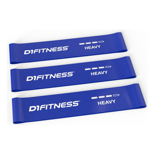 Kit Mini Band Faixa Elastica 3un Pesada Azul D1fitness Azul Kit Mini Band Faixa Elastica 3un Pesada Azul D1fitness Azul