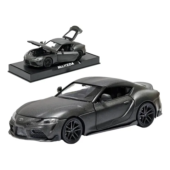 Coche De Juguete Toyota Gr Supra 1:32 Gris Retroceso