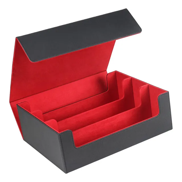 Deck Card Case 1800+ Card Protector Holder Pu Cuero Para