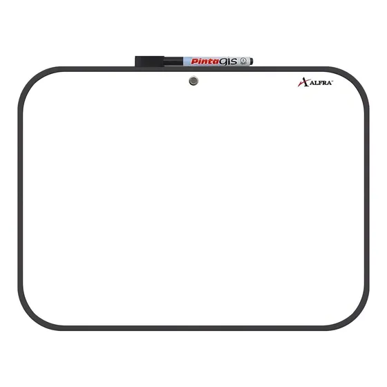 Tablero borrable Blanco Con marcador negro 30 X 40 Cm Alfra