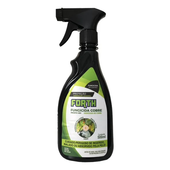 Forth Fungicida Cobre 500ml - Combate Pragas Pronto Para Uso
