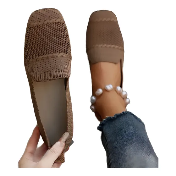Zapatos Plano Diarios De Color Sólido Para Mujer