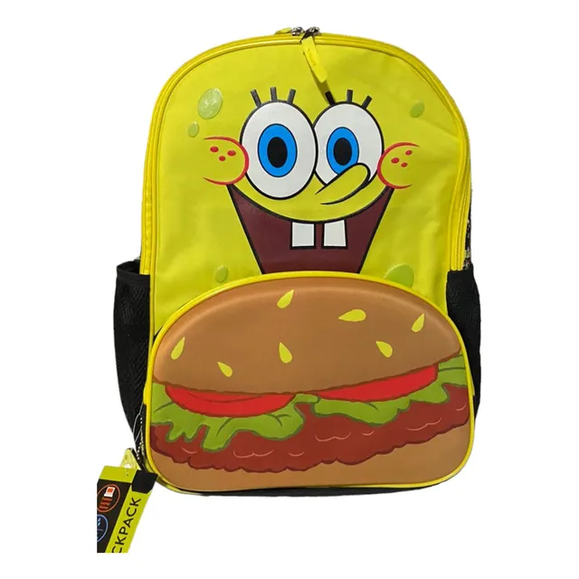 Mochila Bob Esponja 17 Pulgadas, Marca Nickelodeon, Laptop
