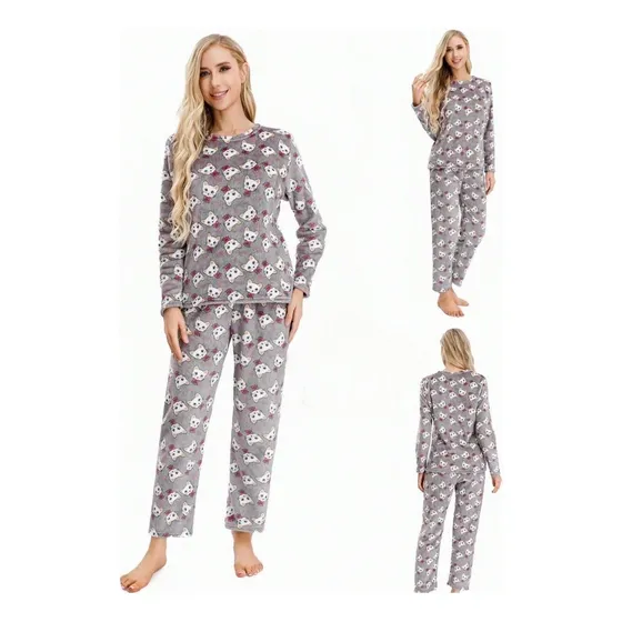 Pijama De Mujer Pantalones De Pijama Mujer De Fannel 2 Pieza