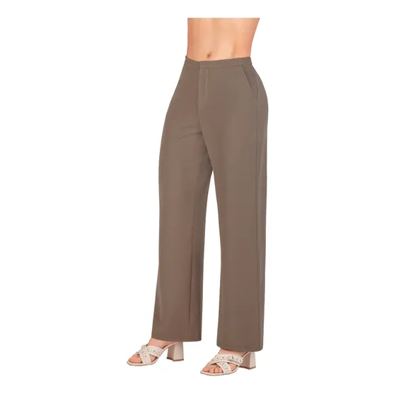 Pantalón Mujer Café Recto 942-97