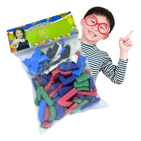 Kit Eva 45 Peças Números E Sinais Para Síndrome De Down
