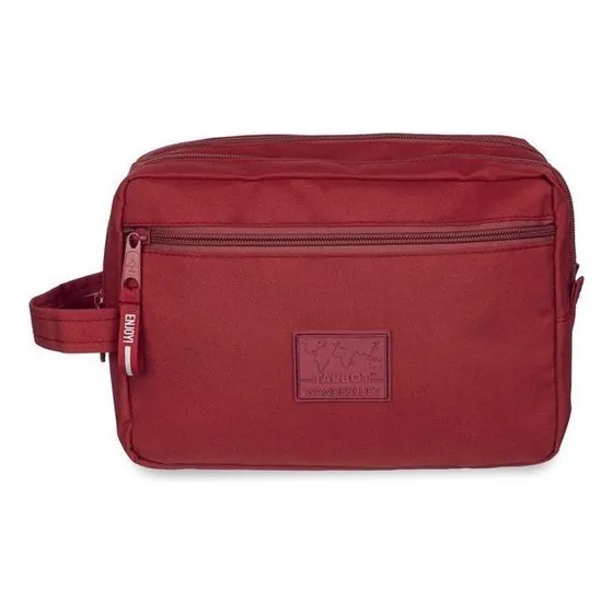 Cartuchera Talbot Wanderlust Lisa 3 Cierres Color Rojo profundo