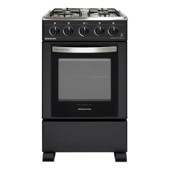 Cocina Gas 4 Quemadores Sindelen Ch-5050ng Color Negro