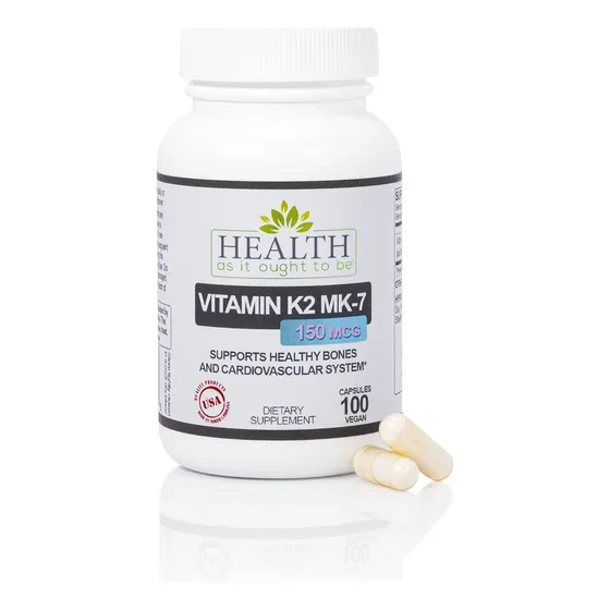 Complemente La Salud Como Debería Ser: Vitamina K2 Mk7 150 M