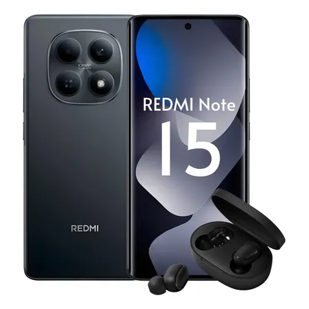 Celular Xiaomi Redmi Note 15 256gb 8gb Ram Dual Sim + Fone Preto
