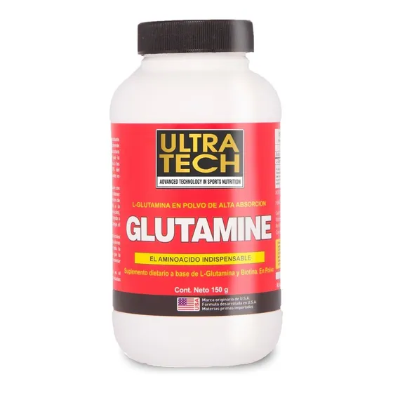 Glutamina Ultra Tech 150g Crecimiento Muscular Sabor Sin sabor