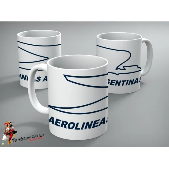 Taza De Ceramica Aerolineas Argentinas 01