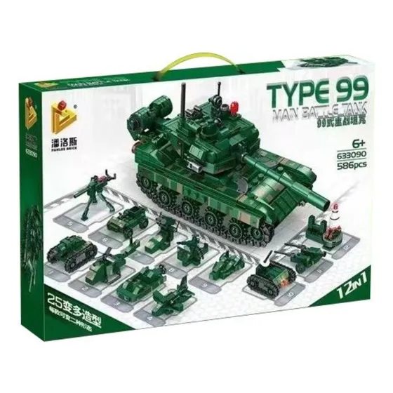 Panlos Brick Bloques Tanque De Guerra 586 Pzs 2765970 Cantidad De Piezas 0